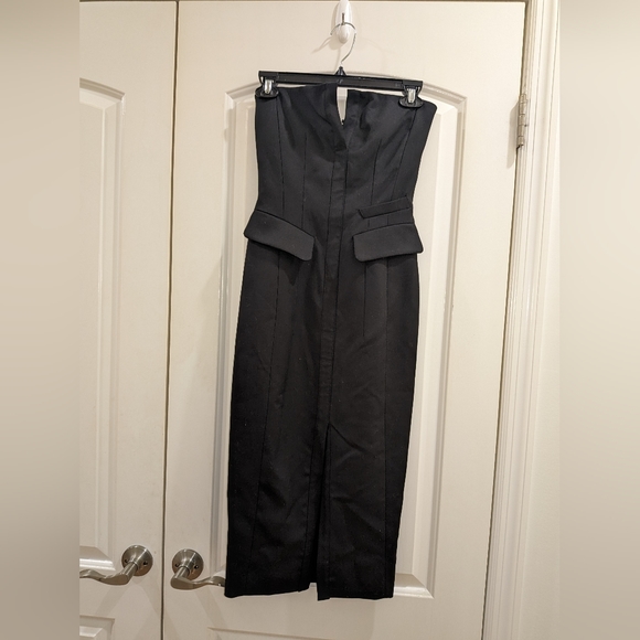 11. NWT MANGANO MADE IN ITALY STRAPLESS DRESS WITH BOLERO - Picture 12 of 13